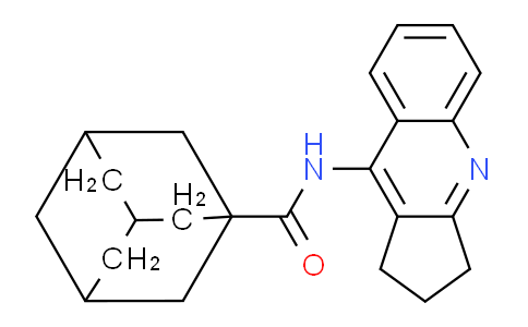 CAS No. 331272-42-5, N-(2,3-Dihydro-1H-cyclopenta[b]quinolin-9-yl)adamantane-1-carboxamide