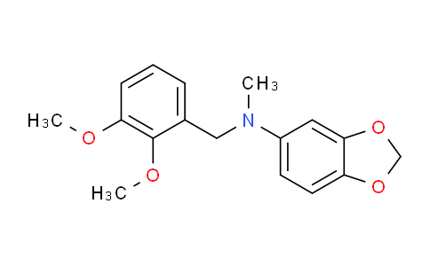 CAS No. 355816-70-5, N-(2,3-Dimethoxybenzyl)-N-methylbenzo[d][1,3]dioxol-5-amine