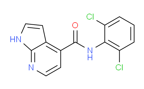 CAS No. 1403667-44-6, N-(2,6-Dichlorophenyl)-1H-pyrrolo[2,3-b]pyridine-4-carboxamide