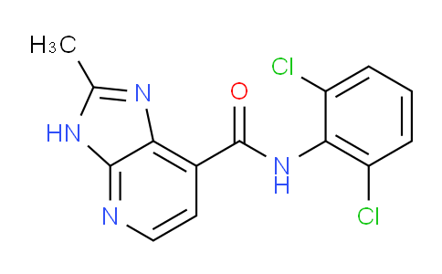CAS No. 1403667-57-1, N-(2,6-Dichlorophenyl)-2-methyl-3H-imidazo[4,5-b]pyridine-7-carboxamide