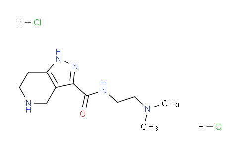 CAS No. 1220035-50-6, N-(2-(Dimethylamino)ethyl)-4,5,6,7-tetrahydro-1H-pyrazolo[4,3-c]pyridine-3-carboxamide dihydrochloride