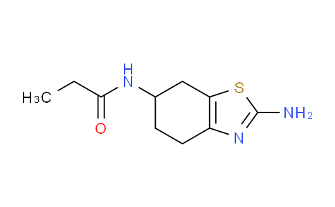 CAS No. 375824-96-7, N-(2-Amino-4,5,6,7-tetrahydrobenzo[d]thiazol-6-yl)propionamide