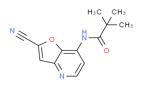 CAS No. 1203499-39-1, N-(2-Cyanofuro[3,2-b]pyridin-7-yl)pivalamide