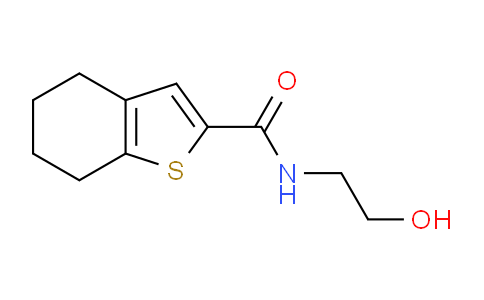 CAS No. 885458-45-7, N-(2-Hydroxyethyl)-4,5,6,7-tetrahydrobenzo[b]thiophene-2-carboxamide