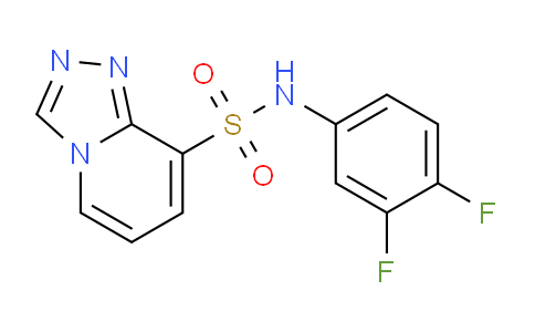 CAS No. 1291486-52-6, N-(3,4-Difluorophenyl)-[1,2,4]triazolo[4,3-a]pyridine-8-sulfonamide