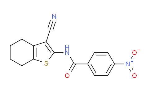 CAS No. 297763-76-9, N-(3-Cyano-4,5,6,7-tetrahydrobenzo[b]thiophen-2-yl)-4-nitrobenzamide