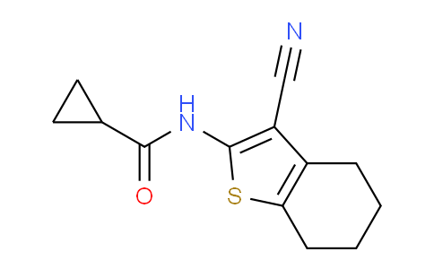 CAS No. 355000-40-7, N-(3-Cyano-4,5,6,7-tetrahydrobenzo[b]thiophen-2-yl)cyclopropanecarboxamide