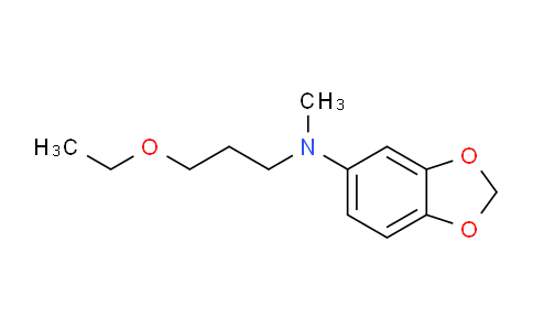 CAS No. 774551-36-9, N-(3-Ethoxypropyl)-N-methylbenzo[d][1,3]dioxol-5-amine