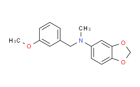 CAS No. 355816-11-4, N-(3-Methoxybenzyl)-N-methylbenzo[d][1,3]dioxol-5-amine