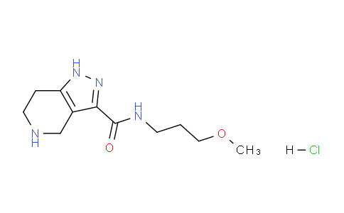 CAS No. 1220035-57-3, N-(3-Methoxypropyl)-4,5,6,7-tetrahydro-1H-pyrazolo[4,3-c]pyridine-3-carboxamide hydrochloride