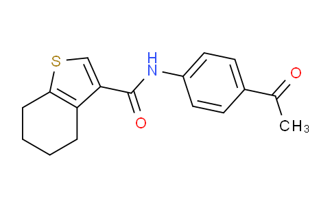 627044-94-4 | N-(4-Acetylphenyl)-4,5,6,7-tetrahydrobenzo[b]thiophene-3-carboxamide