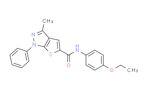 CAS No. 296262-08-3, N-(4-Ethoxyphenyl)-3-methyl-1-phenyl-1H-thieno[2,3-c]pyrazole-5-carboxamide
