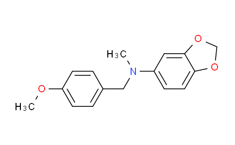 CAS No. 436099-74-0, N-(4-Methoxybenzyl)-N-methylbenzo[d][1,3]dioxol-5-amine