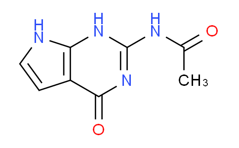 CAS No. 62160-25-2, N-(4-Oxo-4,7-dihydro-1H-pyrrolo[2,3-d]pyrimidin-2-yl)acetamide