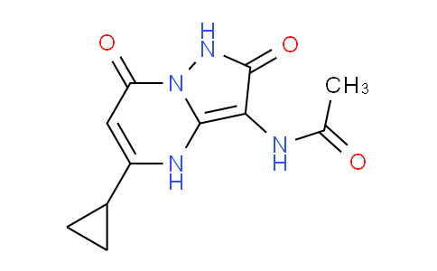 CAS No. 1464091-55-1, N-(5-Cyclopropyl-2,7-dioxo-1,2,4,7-tetrahydropyrazolo[1,5-a]pyrimidin-3-yl)acetamide