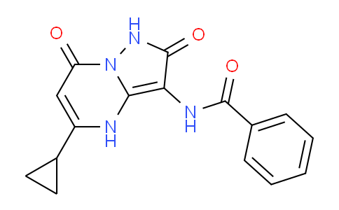 CAS No. 1464091-42-6, N-(5-Cyclopropyl-2,7-dioxo-1,2,4,7-tetrahydropyrazolo[1,5-a]pyrimidin-3-yl)benzamide