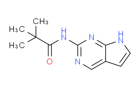 CAS No. 1184918-72-6, N-(7H-Pyrrolo[2,3-d]pyrimidin-2-yl)pivalamide