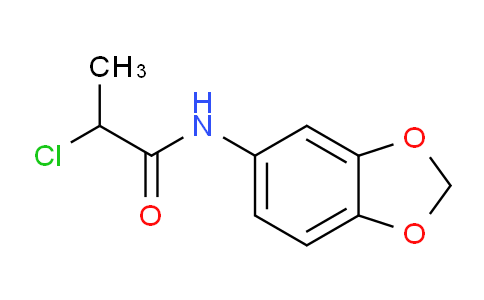 CAS No. 90476-87-2, N-(Benzo[d][1,3]dioxol-5-yl)-2-chloropropanamide
