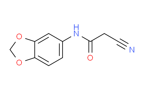 CAS No. 142555-09-7, N-(Benzo[d][1,3]dioxol-5-yl)-2-cyanoacetamide