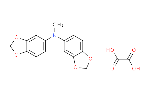 CAS No. 1185292-98-1, N-(Benzo[d][1,3]dioxol-5-yl)-N-methylbenzo[d][1,3]dioxol-5-amine oxalate