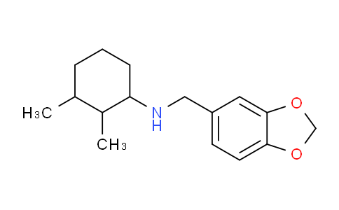 CAS No. 953807-11-9, N-(Benzo[d][1,3]dioxol-5-ylmethyl)-2,3-dimethylcyclohexanamine