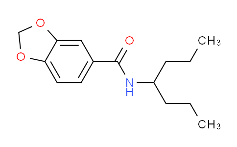 CAS No. 745047-51-2, N-(Heptan-4-yl)benzo[d][1,3]dioxole-5-carboxamide