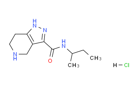 CAS No. 1220034-44-5, N-(sec-Butyl)-4,5,6,7-tetrahydro-1H-pyrazolo[4,3-c]pyridine-3-carboxamide hydrochloride
