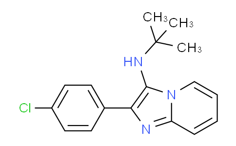 CAS No. 601468-08-0, N-(tert-Butyl)-2-(4-chlorophenyl)imidazo[1,2-a]pyridin-3-amine