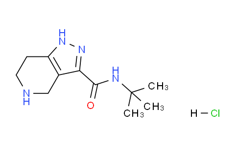 CAS No. 1220027-65-5, N-(tert-Butyl)-4,5,6,7-tetrahydro-1H-pyrazolo[4,3-c]pyridine-3-carboxamide hydrochloride