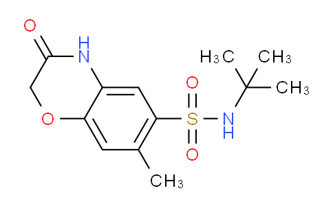 CAS No. 727672-14-2, N-(tert-Butyl)-7-methyl-3-oxo-3,4-dihydro-2H-benzo[b][1,4]oxazine-6-sulfonamide