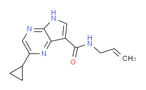 CAS No. 1956332-15-2, N-Allyl-2-cyclopropyl-5H-pyrrolo[2,3-b]pyrazine-7-carboxamide