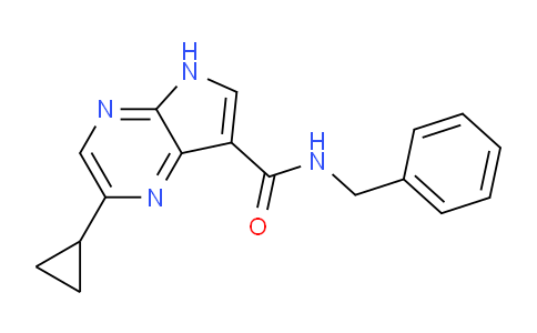 CAS No. 1956327-05-1, N-Benzyl-2-cyclopropyl-5H-pyrrolo[2,3-b]pyrazine-7-carboxamide
