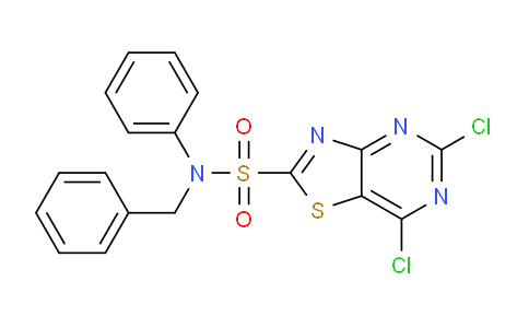 CAS No. 1000573-40-9, N-Benzyl-5,7-dichloro-N-phenylthiazolo[4,5-d]pyrimidine-2-sulfonamide