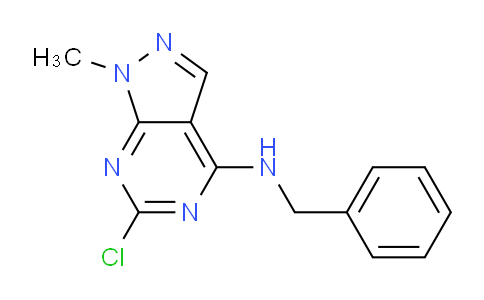 CAS No. 5417-98-1, N-Benzyl-6-chloro-1-methyl-1H-pyrazolo[3,4-d]pyrimidin-4-amine