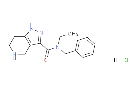 CAS No. 1219982-64-5, N-Benzyl-N-ethyl-4,5,6,7-tetrahydro-1H-pyrazolo[4,3-c]pyridine-3-carboxamide hydrochloride