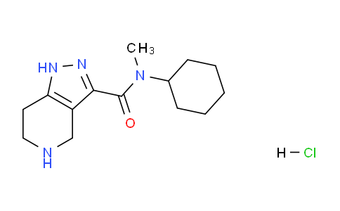 CAS No. 1220029-30-0, N-Cyclohexyl-N-methyl-4,5,6,7-tetrahydro-1H-pyrazolo[4,3-c]pyridine-3-carboxamide hydrochloride