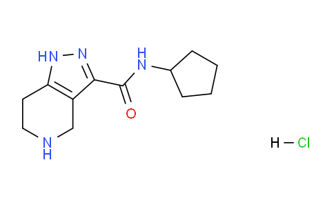 CAS No. 1220028-72-7, N-Cyclopentyl-4,5,6,7-tetrahydro-1H-pyrazolo[4,3-c]pyridine-3-carboxamide hydrochloride
