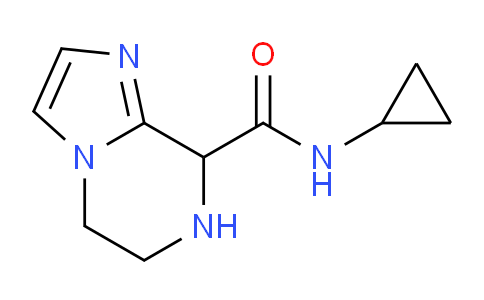 CAS No. 1706428-92-3, N-Cyclopropyl-5,6,7,8-tetrahydroimidazo[1,2-a]pyrazine-8-carboxamide