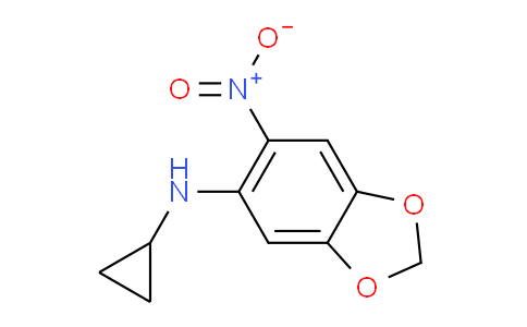 CAS No. 1692154-08-7, N-Cyclopropyl-6-nitrobenzo[d][1,3]dioxol-5-amine