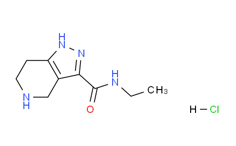 CAS No. 1220035-04-0, N-Ethyl-4,5,6,7-tetrahydro-1H-pyrazolo[4,3-c]pyridine-3-carboxamide hydrochloride