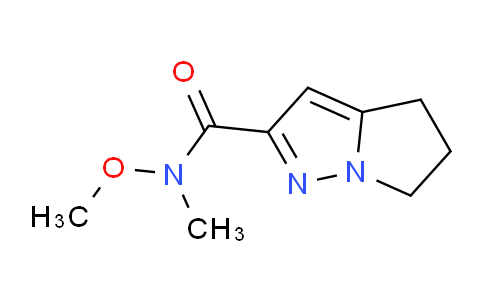 CAS No. 799781-97-8, N-Methoxy-N-methyl-5,6-dihydro-4H-pyrrolo[1,2-b]pyrazole-2-carboxamide