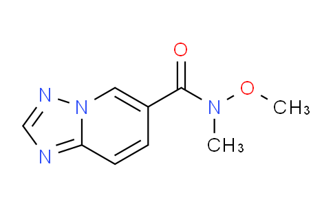 CAS No. 1043902-88-0, N-Methoxy-N-methyl-[1,2,4]triazolo[1,5-a]pyridine-6-carboxamide