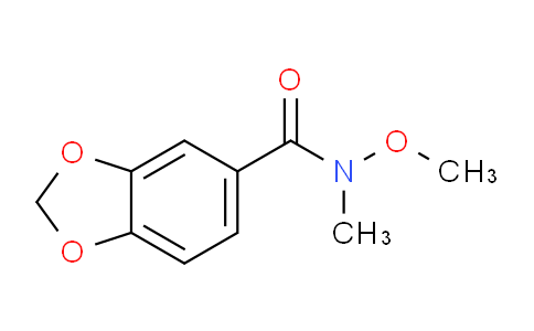 CAS No. 147030-72-6, N-Methoxy-N-methylbenzo[d][1,3]dioxole-5-carboxamide
