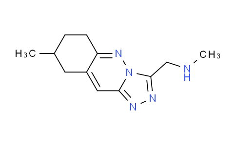 CAS No. 1713477-73-6, N-Methyl-1-(8-methyl-6,7,8,9-tetrahydro-[1,2,4]triazolo[4,3-b]cinnolin-3-yl)methanamine