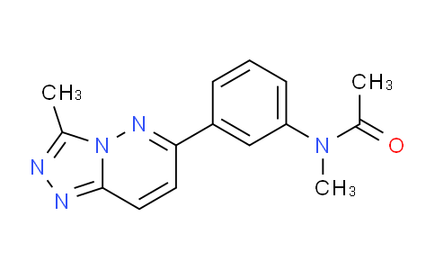 CAS No. 108825-65-6, N-Methyl-N-(3-(3-methyl-[1,2,4]triazolo[4,3-b]pyridazin-6-yl)phenyl)acetamide