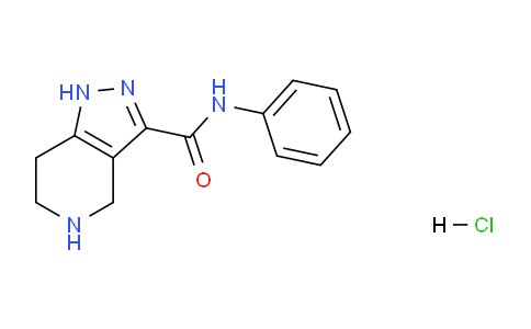 CAS No. 1220035-70-0, N-Phenyl-4,5,6,7-tetrahydro-1H-pyrazolo[4,3-c]pyridine-3-carboxamide hydrochloride