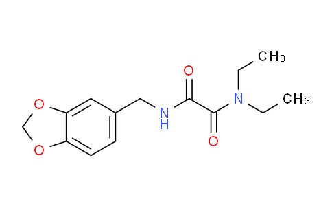CAS No. 680983-19-1, N1-(Benzo[d][1,3]dioxol-5-ylmethyl)-N2,N2-diethyloxalamide