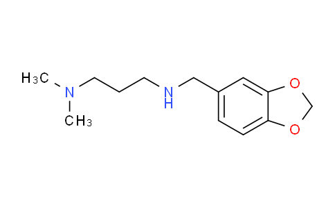 CAS No. 331956-10-6, N1-(Benzo[d][1,3]dioxol-5-ylmethyl)-N3,N3-dimethylpropane-1,3-diamine