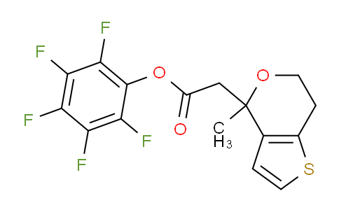 CAS No. 916766-89-7, Perfluorophenyl 2-(4-methyl-6,7-dihydro-4H-thieno[3,2-c]pyran-4-yl)acetate