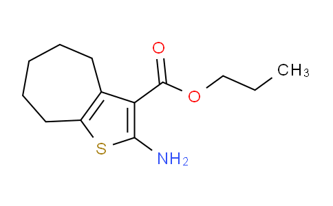 CAS No. 351982-19-9, Propyl 2-amino-5,6,7,8-tetrahydro-4H-cyclohepta[b]thiophene-3-carboxylate